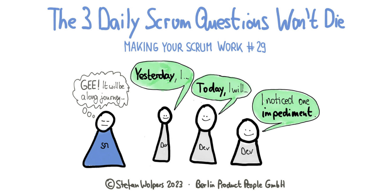 The Three Daily Scrum Questions Won’t Die — Making Your Scrum Work (29) — Age-of-Product.com