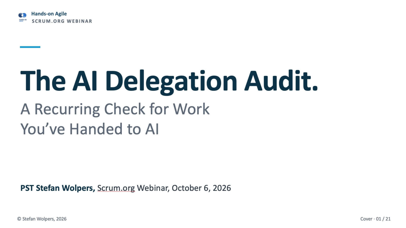 How to Catch AI Delegation Drift Before the Board Does: The Recording of the AI Delegation Audit Webinar - Age-of-Product.com