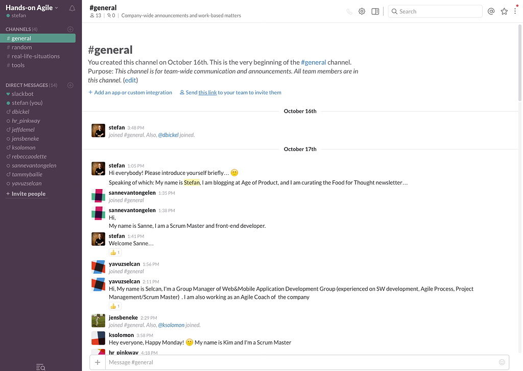 Hands-on Agile: Join Age of Product’s new Slack channel