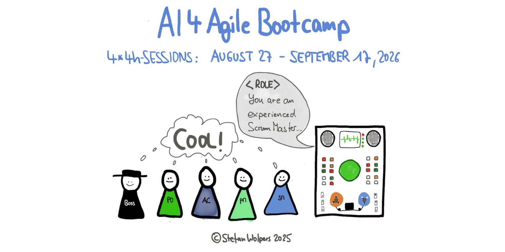 AI4Agile BootCamp #8, August 27 – September 17, 2026 — Berlin-Product-People.com