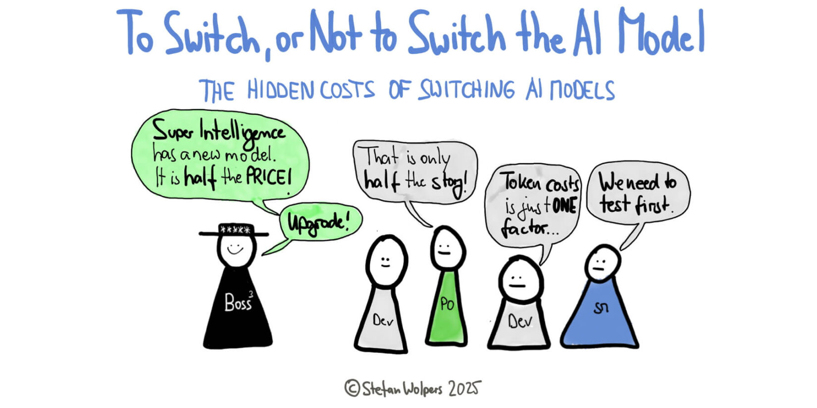 To Switch, or Not to Switch the AI Model, or: The Hidden Costs of Switching AI Models - by Stefan Wolpers, Age-of-Product.com