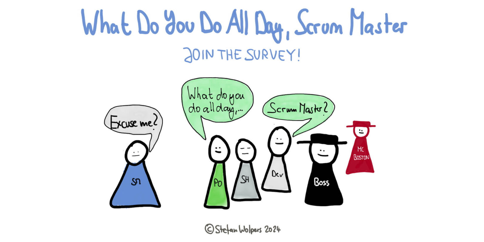 Scrum Master Tasks: What do you do all day, Scrum Master? Join the 2024 survey now — Age-of-Product.com